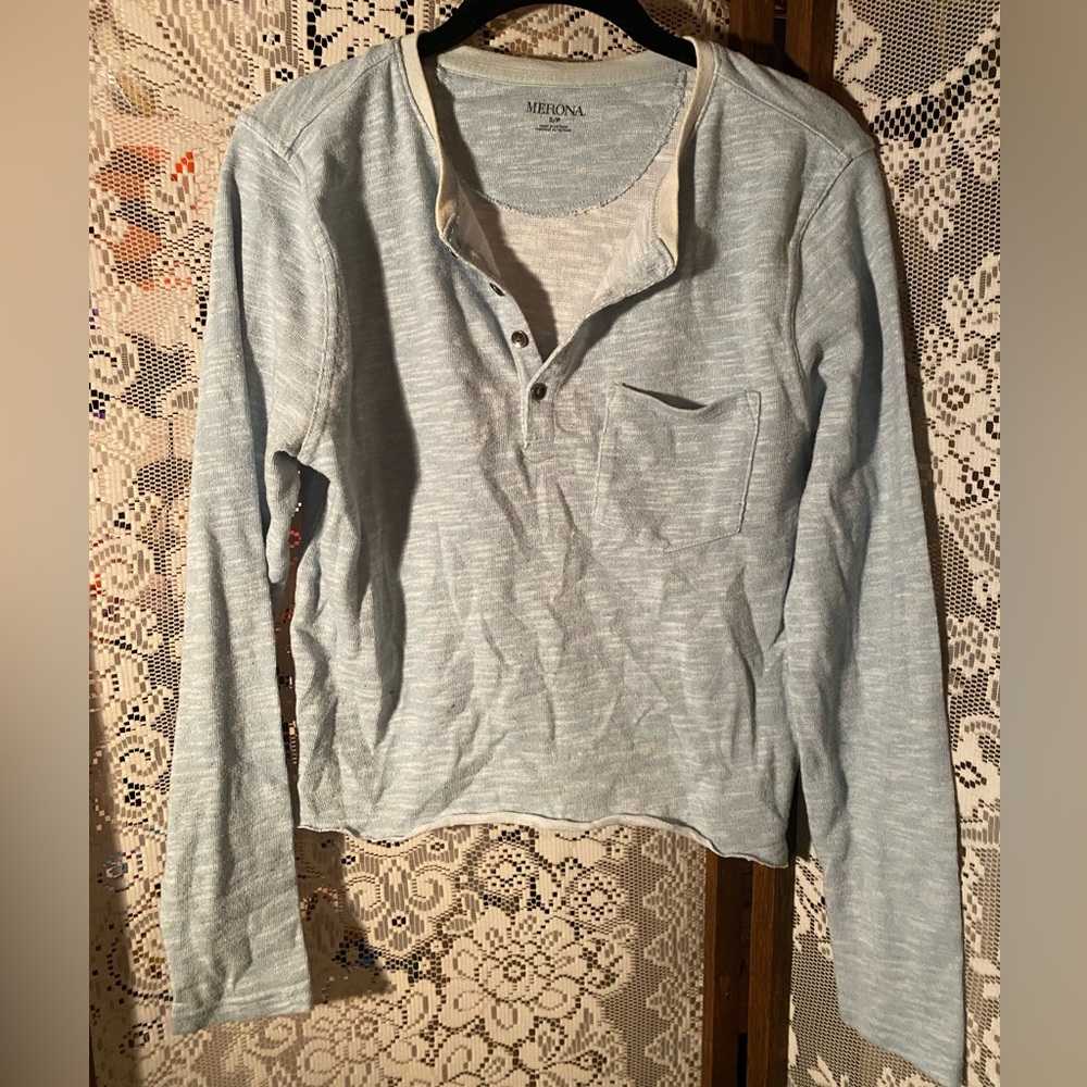 Light blue pullover sweater